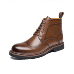 MEN'S RETRO BROGUE ENGRAVED LACE UP BOOTS 75060948S