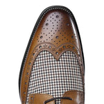 MEN'S BROGUE FASHION HOUNDSTOOTH DRESS SHOES 63097559S