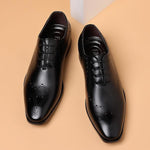 MEN'S BUSINESS CASUAL CARVED WEDDING SHOES 67098701S