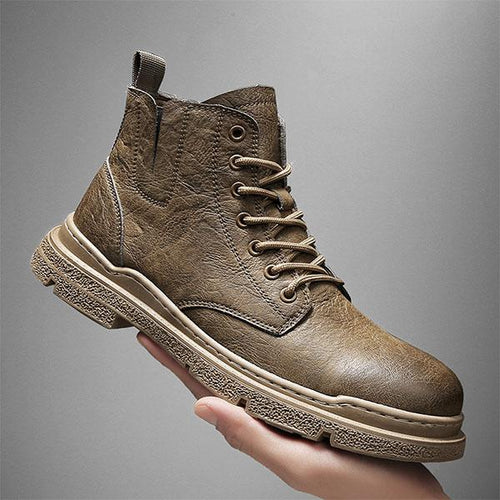 MEN'S CASUAL HIGH TOP LACE-UP BOOTS 62757819YL