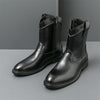 MEN'S SIDE ZIPPER CASUAL LEATHER BOOTS 81654890YL