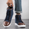 MEN'S DAILY HIGH-TOP CASUAL CANVAS SHOES 38076484S