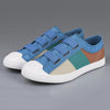 MEN'S CASUAL CONTRAST COLOR SLIP-ON CANVAS SHOES 76427249S