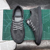 MEN'S CASUAL FROSTED SUEDE LACE-UP SNEAKERS 40179774S