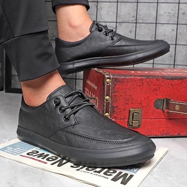 MEN'S CASUAL LACE UP LEATHER DRIVING SHOES 79987373S