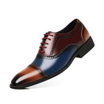 Men's Brogue Colorblock Carved Groom Shoes 54036752S