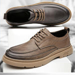 MEN'S LACE-UP CASUAL LEATHER SHOES 07840903YL