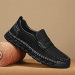 MEN'S HANDMADE STITCHING CASUAL LEATHER LOAFERS 87423750YL