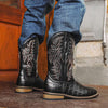 MEN'S VINTAGE STONE EMBROIDERED COWBOY BOOTS 51924600S