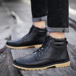 MEN'S CASUAL WORKWEAR STYLE LACE-UP BOOTS 77168033S