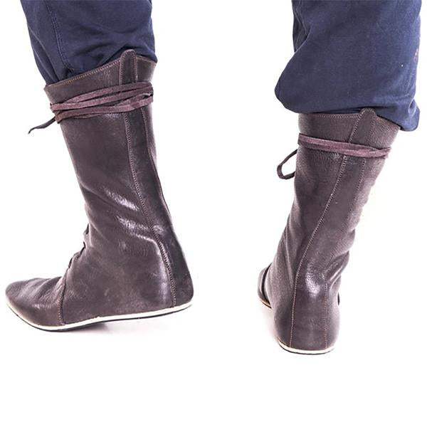 MEN'S RETRO SOLID COLOR WESTERN BOOTS 84178643YL