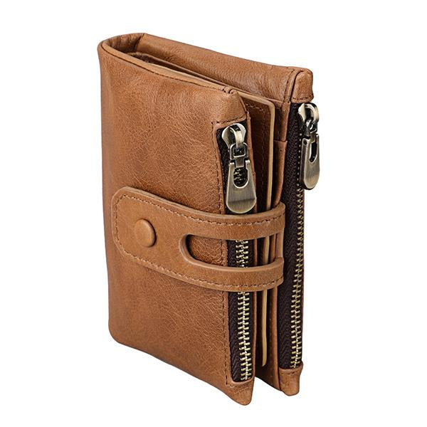 ANTI-THEFT ZIPPER RETRO CASUAL WALLET 94446781S