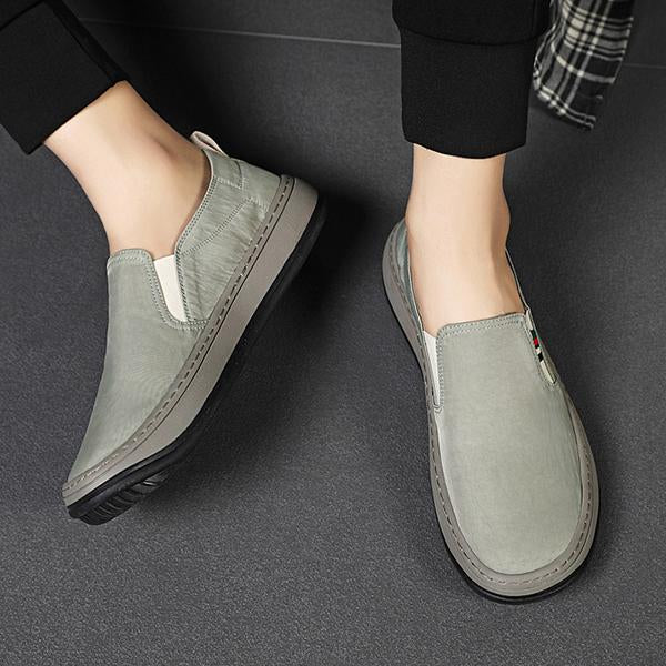 MEN'S BREATHABLE ICE SILK SLIP-ON CASUAL CANVAS SHOES 05277173S