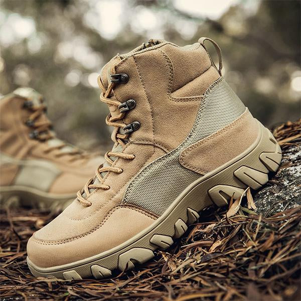 MEN'S LACE UP CANVAS WORK BOOTS 08808435YL