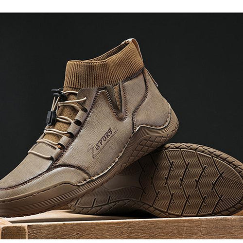 MEN'S RETRO BREATHABLE LACE UP BOOTS 13448796YL