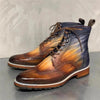 MEN'S VINTAGE ENGRAVED LACE-UP CHUKKA BOOTS 88019061S