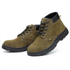 MEN'S CASUAL LACE-UP NON-SLIP WEAR-RESISTANT WORK BOOTS 86853496S