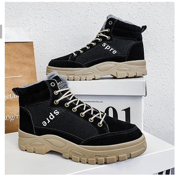 MEN'S OUTDOOR HIGH-HEELED WORKWEAR SHORT BOOTS 86110788YL