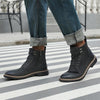 MEN'S SIDE ZIPPER RETRO LACE UP CASUAL BOOTS 59692301YL