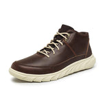 MEN'S RETRO CONTRASTING WORK LACE UP ANKLE BOOTS 81950918YL