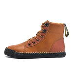 MEN'S RETRO HAND-SEWN NON-SLIP CASUAL LACE-UP BOOTS 53841113S