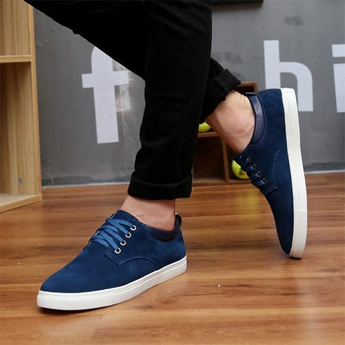 MEN'S CASUAL SUEDE LACE-UP SNEAKERS 68250767S