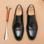 MEN'S POINTED LACE UP BUSINESS DRESS WEDDING SHOES 50937651YL