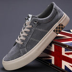 MEN'S STYLISH BREATHABLE LACE-UP CANVAS SHOES 60070241S