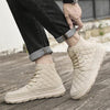 MEN'S LACE UP PLUSH CASUAL HIGH TOP SNOW BOOTS 75362708S