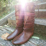 MEN'S RETRO MEDIEVAL STYLE POINTED WESTERN BOOTS 88417328YL