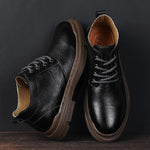 MEN'S CASUAL LACE-UP BUSINESS LEATHER SHOES 95098761S