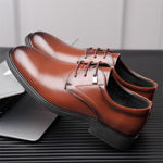 MEN'S LACE UP CASUAL LEATHER SHOES 02300560YL