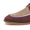 MEN'S CONTRAST COLOR LACE-UP CASUAL DRESS SHOES 86286464S