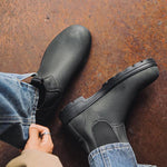 MEN'S CASUAL SLIP-ON ROUND TOE CHELSEA BOOTS 03744690S