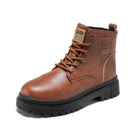 MEN'S ROUND TOE RETRO CASUAL LACE UP BOOTS 30874284YL