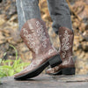 MEN'S CHUNKY HEEL MID-CALF COWBOY BOOTS 15977415YL