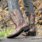 MEN'S CHUNKY HEEL MID-CALF COWBOY BOOTS 15977415YL