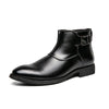 MEN'S RETRO BUCKLE DESIGN CHELSEA BOOTS 81306353YL