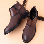 MEN'S CASUAL RETRO BELT BUCKLE BOOTIES 43610906S