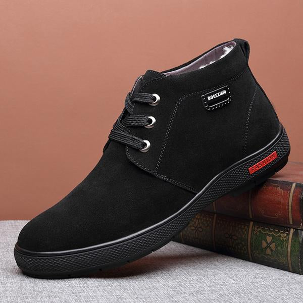 MEN'S CASUAL LACE-UP FLAT COTTON SHOES 29495266S