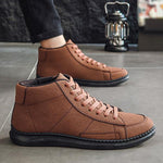 MEN'S SUEDE LACE-UP CASUAL SPORTS SNEAKERS 44069741S