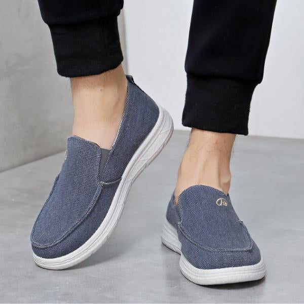 MEN'S ELASTIC SLIP-ON CANVAS SHOES 13142375S