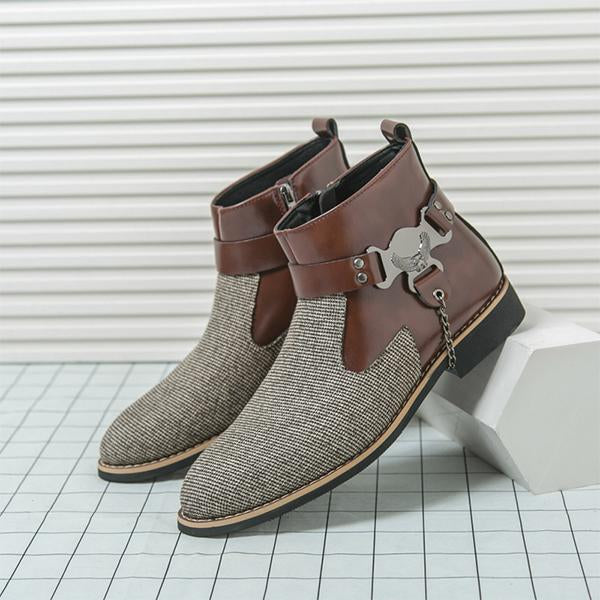 MEN'S CASUAL HARNESS CHELSEA BOOTS 42120642S