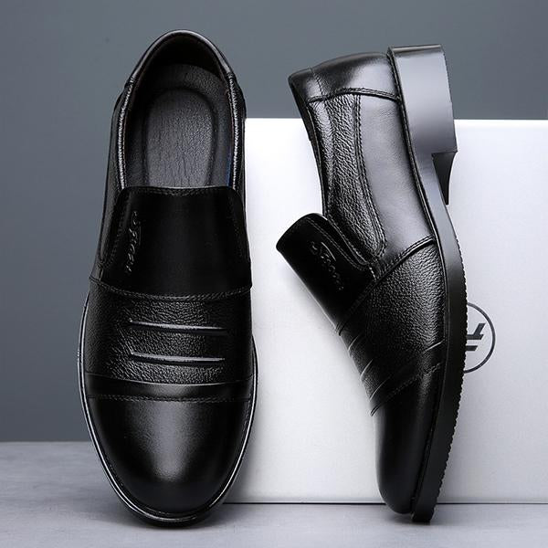 MEN'S CASUAL PLEATED SLIP-ON DRESS SHOES 58022322S