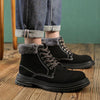 MEN'S CASUAL NUBUCK LEATHER LACE UP SNOW BOOTS 06750489S