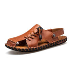 MEN'S CASUAL LEATHER TWO-WEAR SANDALS 87717829YL