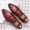 MEN'S STYLISH STONE PATTERN ELEGANT DRESS SHOES 98464768S