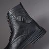 MEN'S RETRO LACE UP CASUAL LEATHER BOOTS 81247603YL