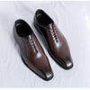 MEN'S POINTED BUSINESS DRESS LEATHER SHOES 99675238YL