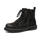 MEN'S STYLISH SIDE ZIPPER CASUAL COMBAT BOOTS 64336203S